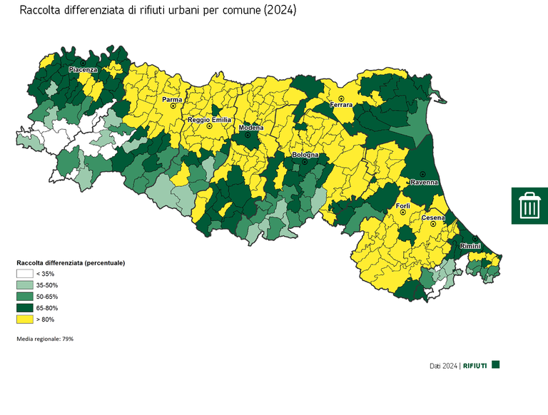 RIFIUTI - ARPAE RACCOLTA DIFFERENZIATA 2024 Mappa RER.png